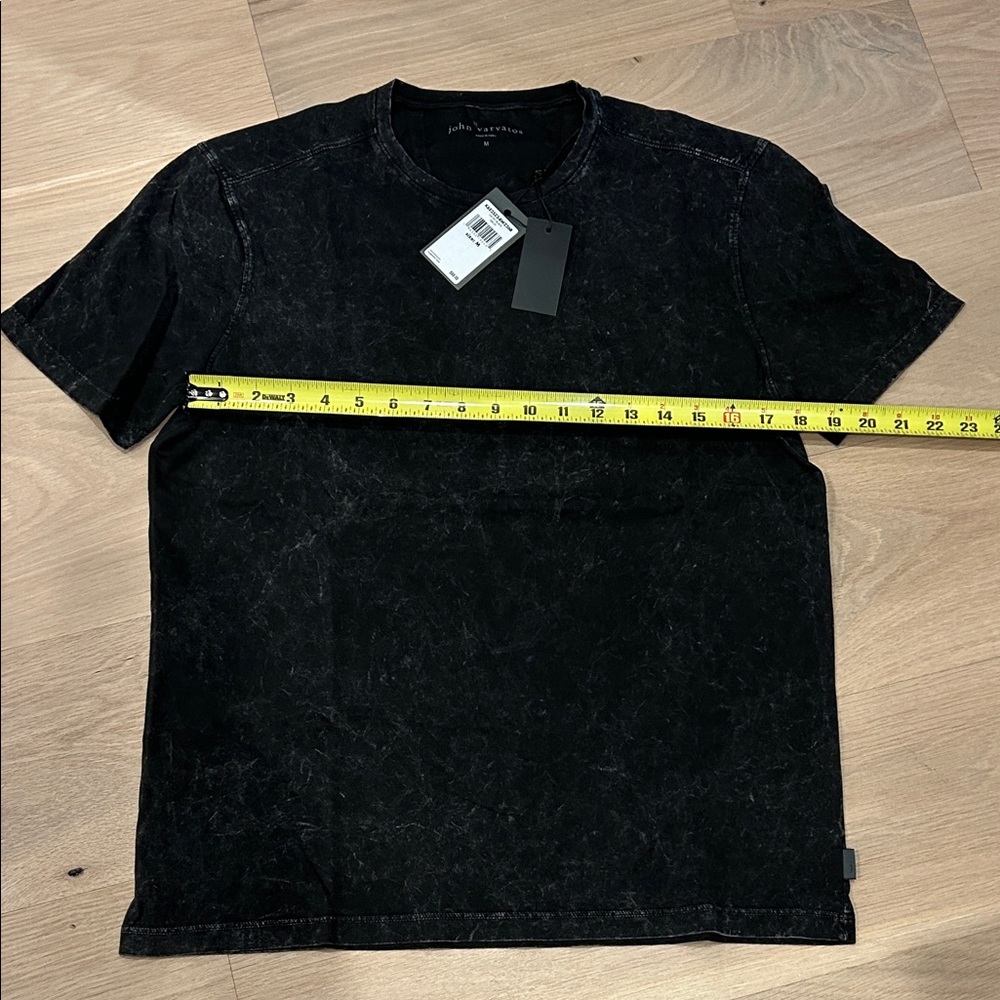 John Varvatos Men's marbled Black T-Shirt